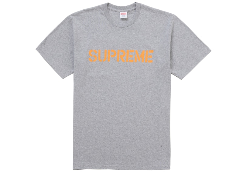Supreme Hard Tee Heather Grey Men's - SS26 - US