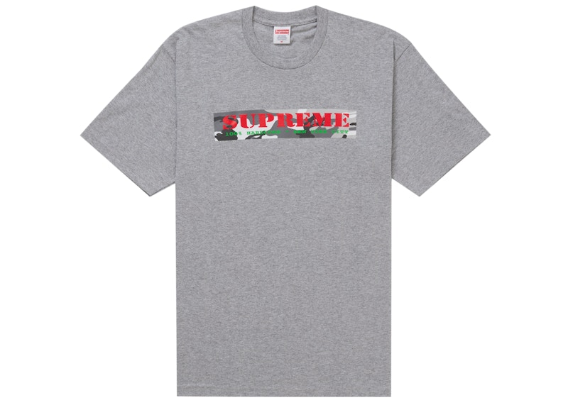 Supreme Hardcore Tee Heather Grey Men's - SS25 - US