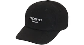 Supreme Harris Tweed Classic Logo 6-Panel Black