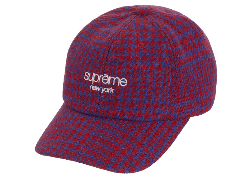 Supreme Harris Tweed Classic Logo 6-Panel Royal Multi - FW21 - GB