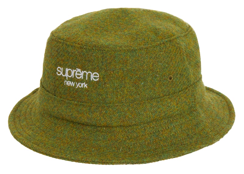 Supreme Harris Tweed Classic Logo Crusher Olive - FW21 - US