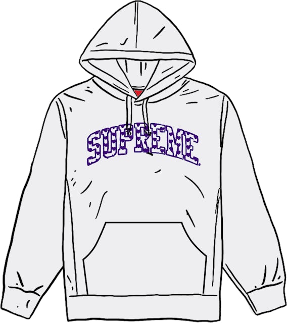 Supreme Hearts Arc Hooded Sweatshirt Ash Grey Men's - SS21 - US
