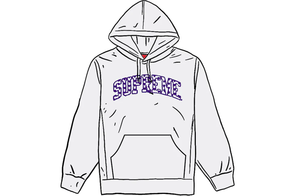 Supreme ash 2025 grey hoodie