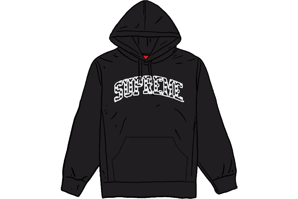 Supreme Hearts Arc Hooded Sweatshirt Black Men s SS21 US