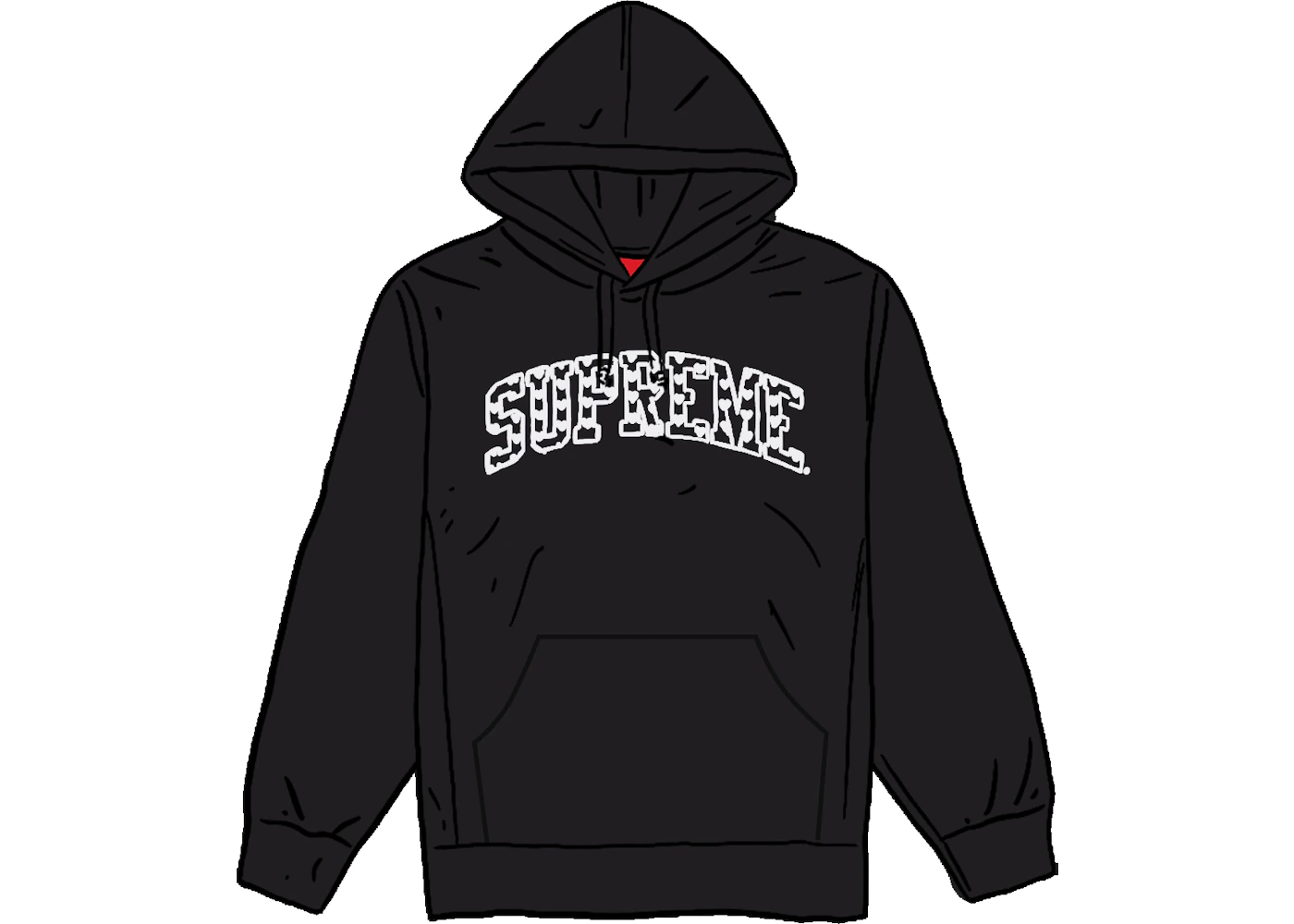 Supreme Hearts Arc Hooded Sweatshirt M Supreme Hearts Arc Hooded Sweatshirt M