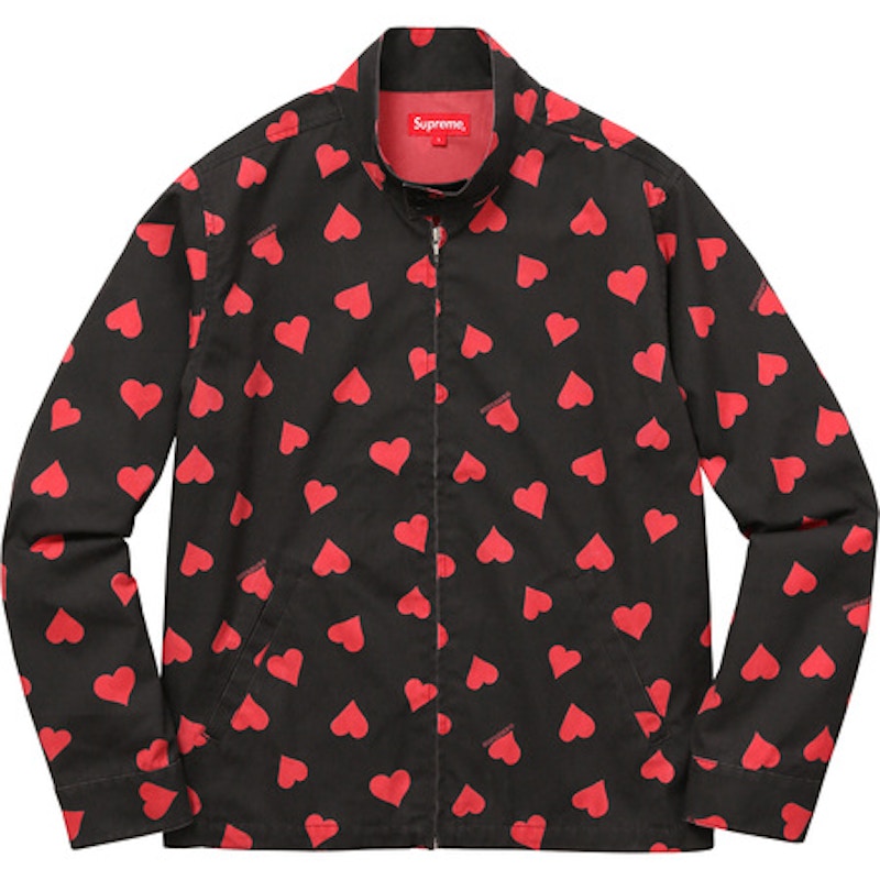 Supreme Hearts Harrington Jacket Black Men's - SS17 - US