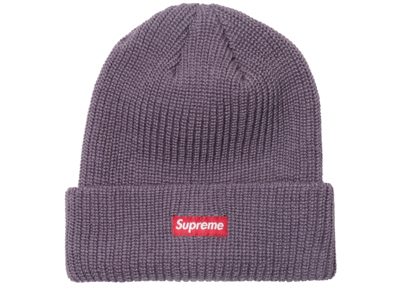 Supreme Heather Loose Gauge Beanie Heather Purple - FW17 - US