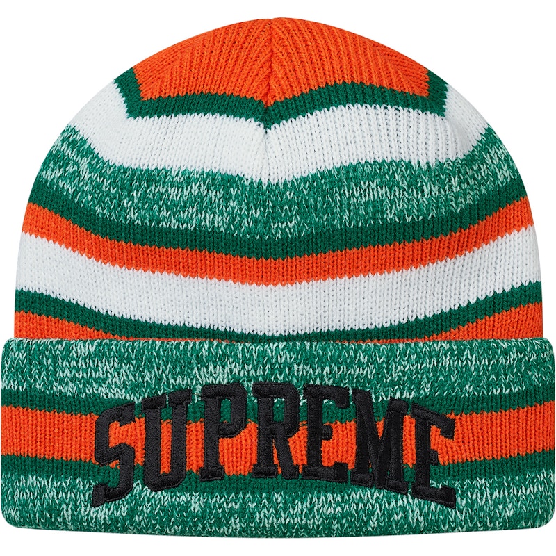 Supreme Heather Stripe Beanie Teal - FW17 - CN