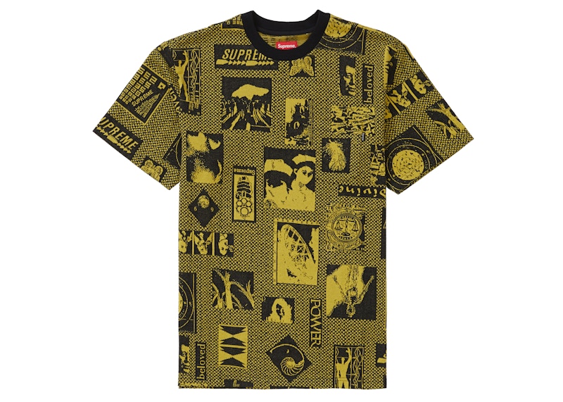 Supreme Heaven Jacquard S/S Top Yellow Men's - FW19 - US