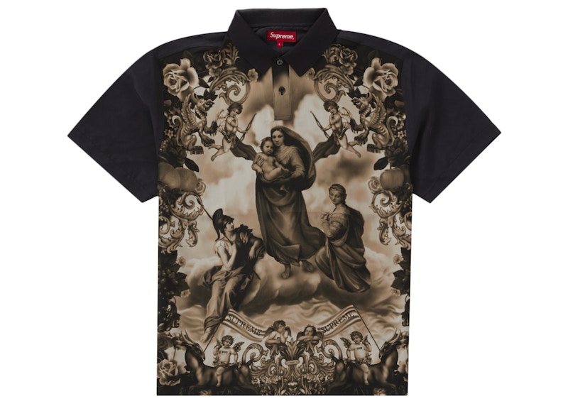 Supreme Heavenly Silk Polo Black - FW22 Men's - US