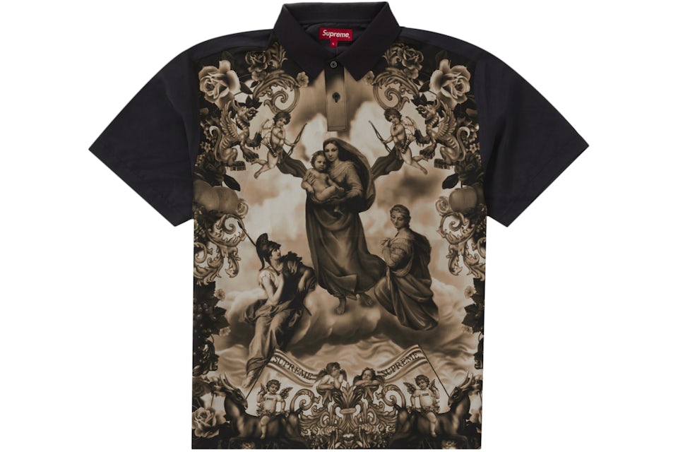 Supreme black polo Clearance