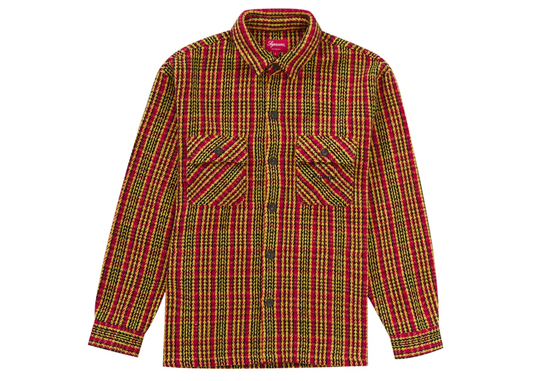 Pre-owned Supreme Heavy Flannel Shirt Gold