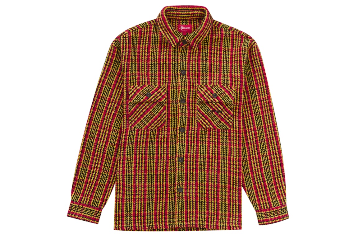 Pre-owned Supreme Heavy Flannel Shirt Gold