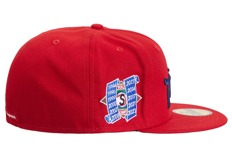 Supreme Hebrew New Era 59Fifty Fitted Cap Red - FW23 - MX