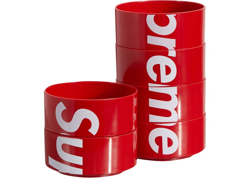 Supreme Stacking Cups (Set of 4) Red - SS18 - US