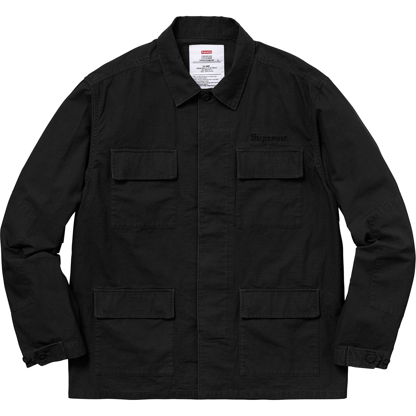 Supreme Hellraiser BDU Shirt Black - SS18 - US