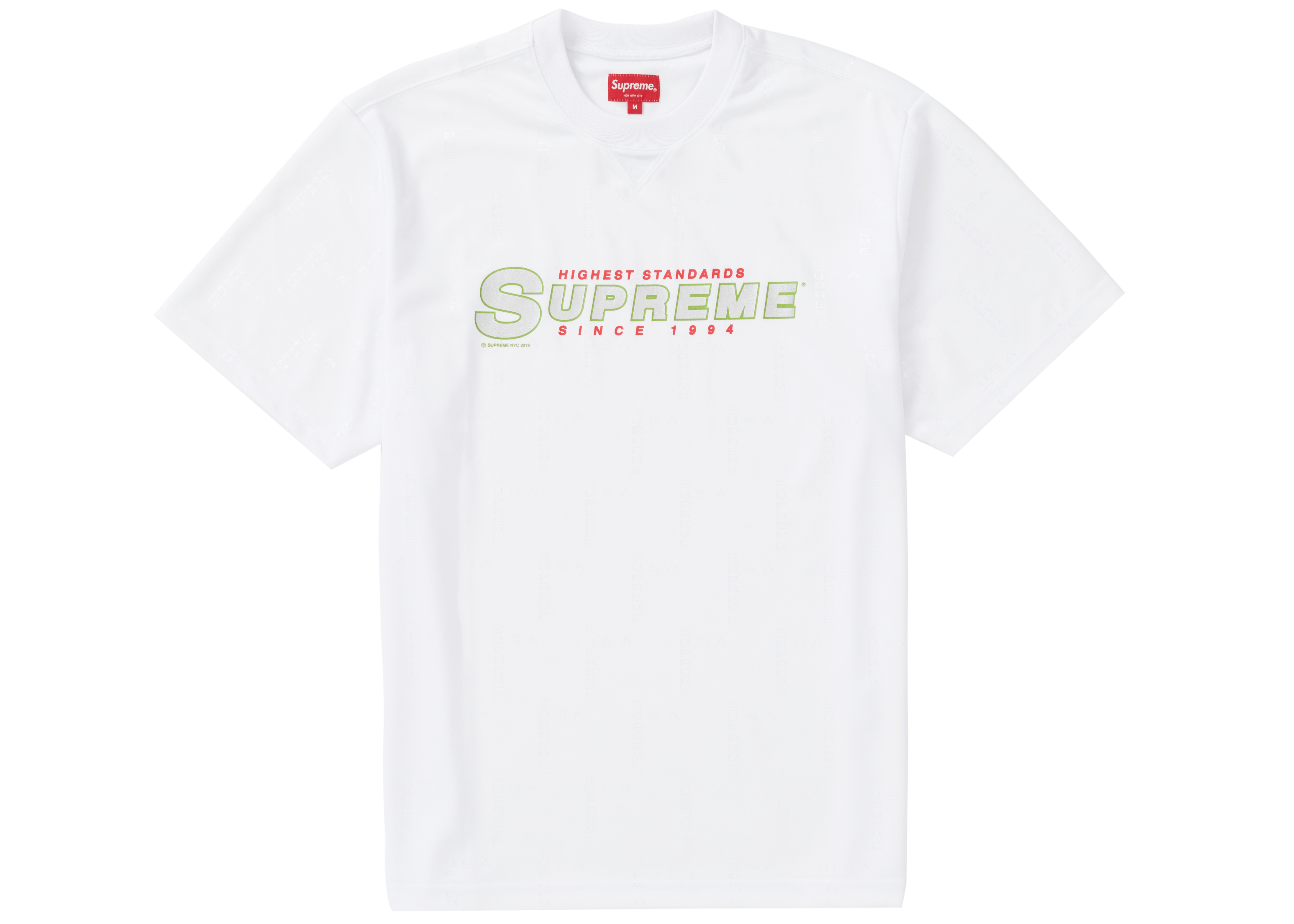 Supreme Highest Standards Athletic S/S Top White メンズ - SS19 - JP