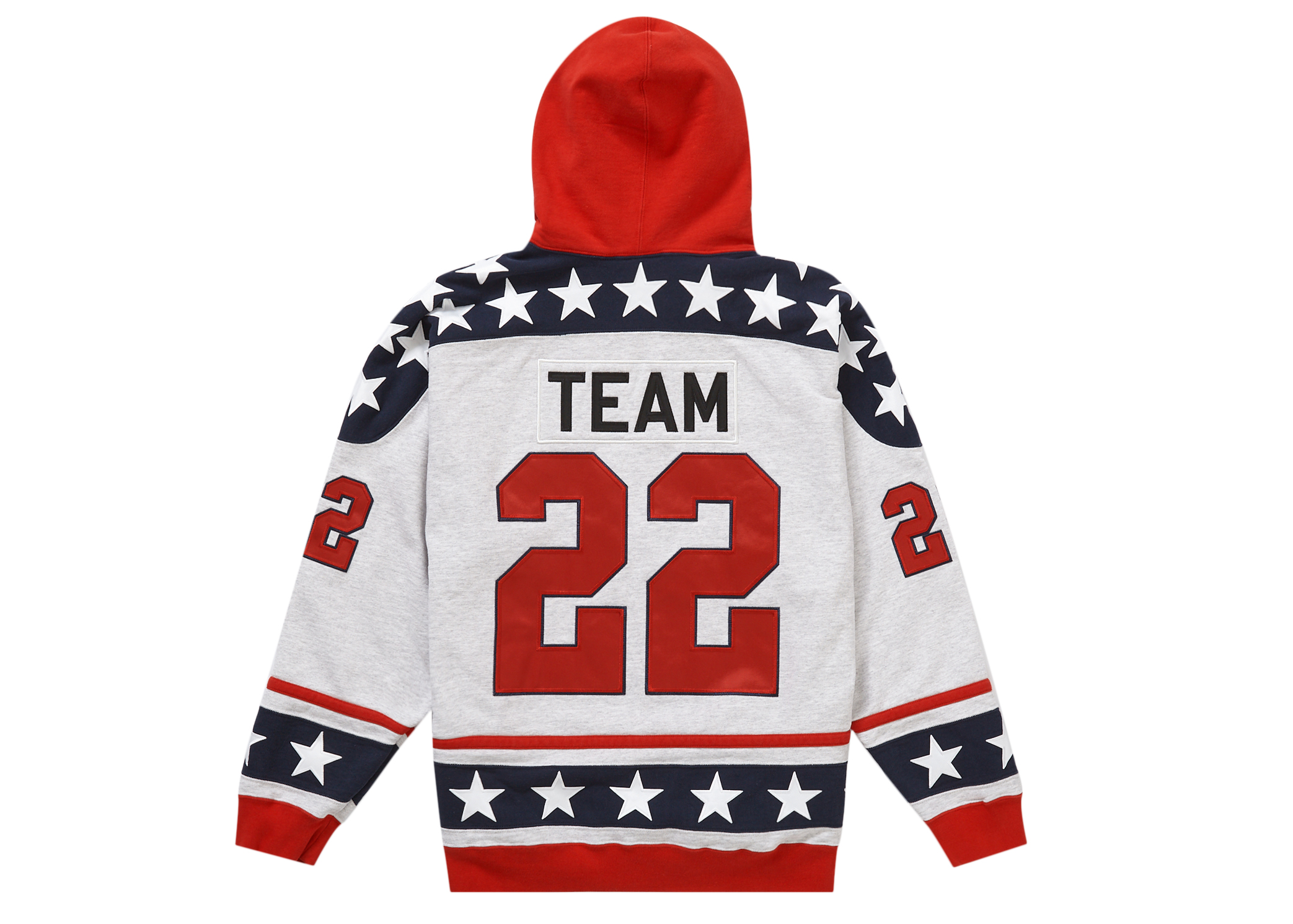 Supreme Hockey Hooded Sweatshirt (FW22) Ash Grey Men's - FW22 - US