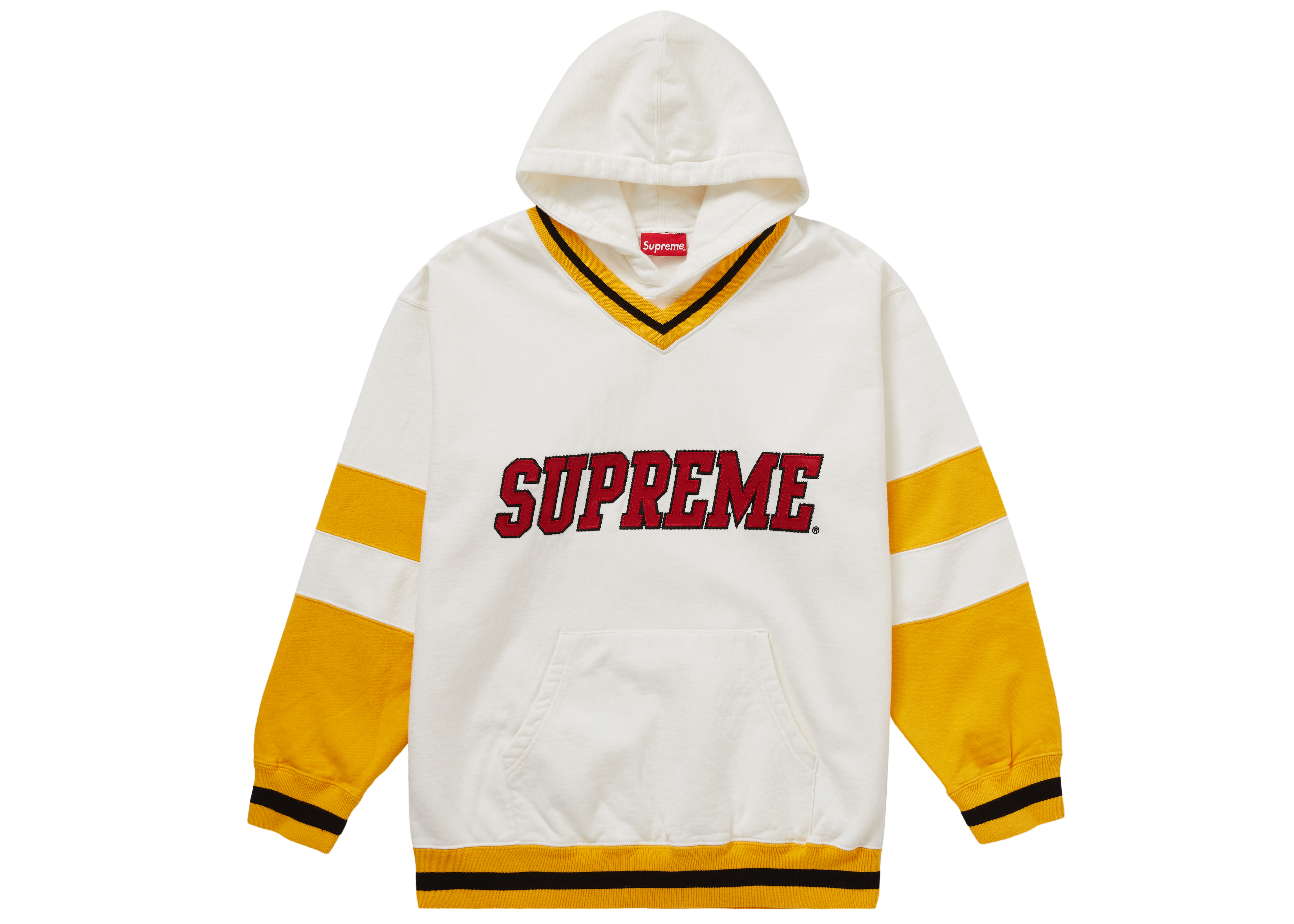 Supreme Hockey Hooded Sweatshirt White