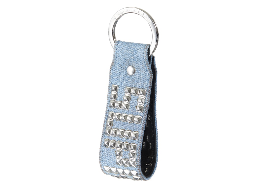 Pre-owned Supreme Hollywood Trading Company Studded Keychain Denim
