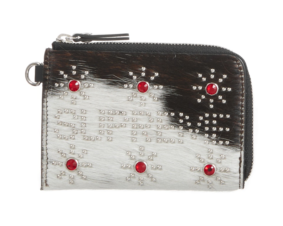 Pre-owned Supreme Hollywood Trading Company Studded Wallet Cow