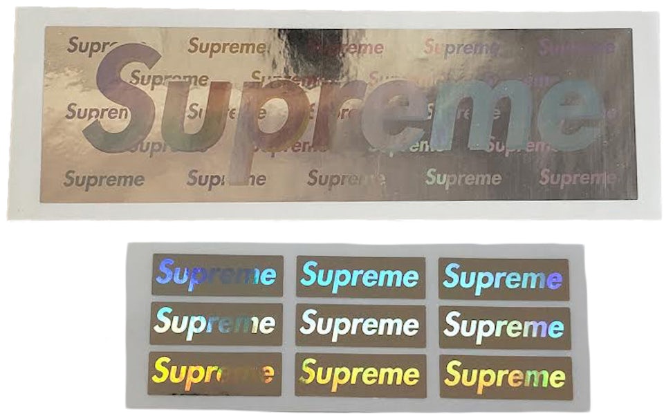 Supreme Felt Box Logo Stickers | Spring Summer 2017 | Supreme Stickers
