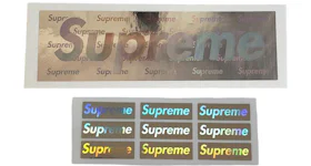 Supreme Holographic Foil Box Logo Sticker Set