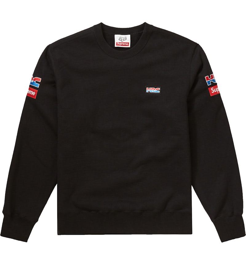 Suéter de cuello redondo Supreme Honda Fox Racing en negro Hombre