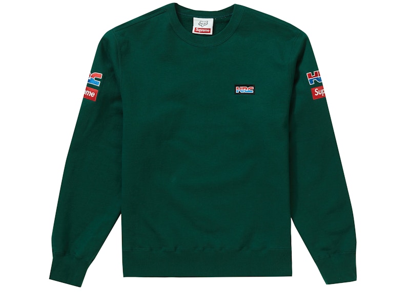 Supreme Honda Fox Racing Crewneck greenティー