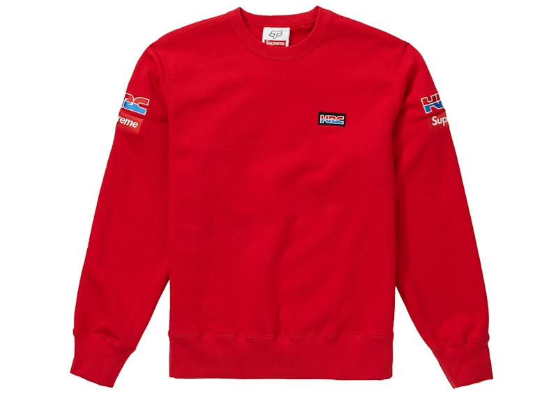 Supreme Honda Fox Racing Crewneck Red