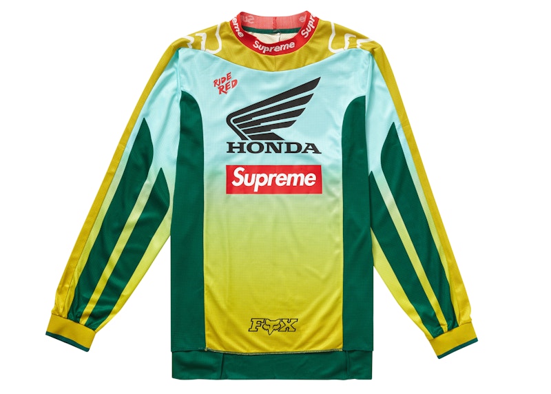 Supreme Fox Racing Moto Jersey Top Black Men's - SS18 - US