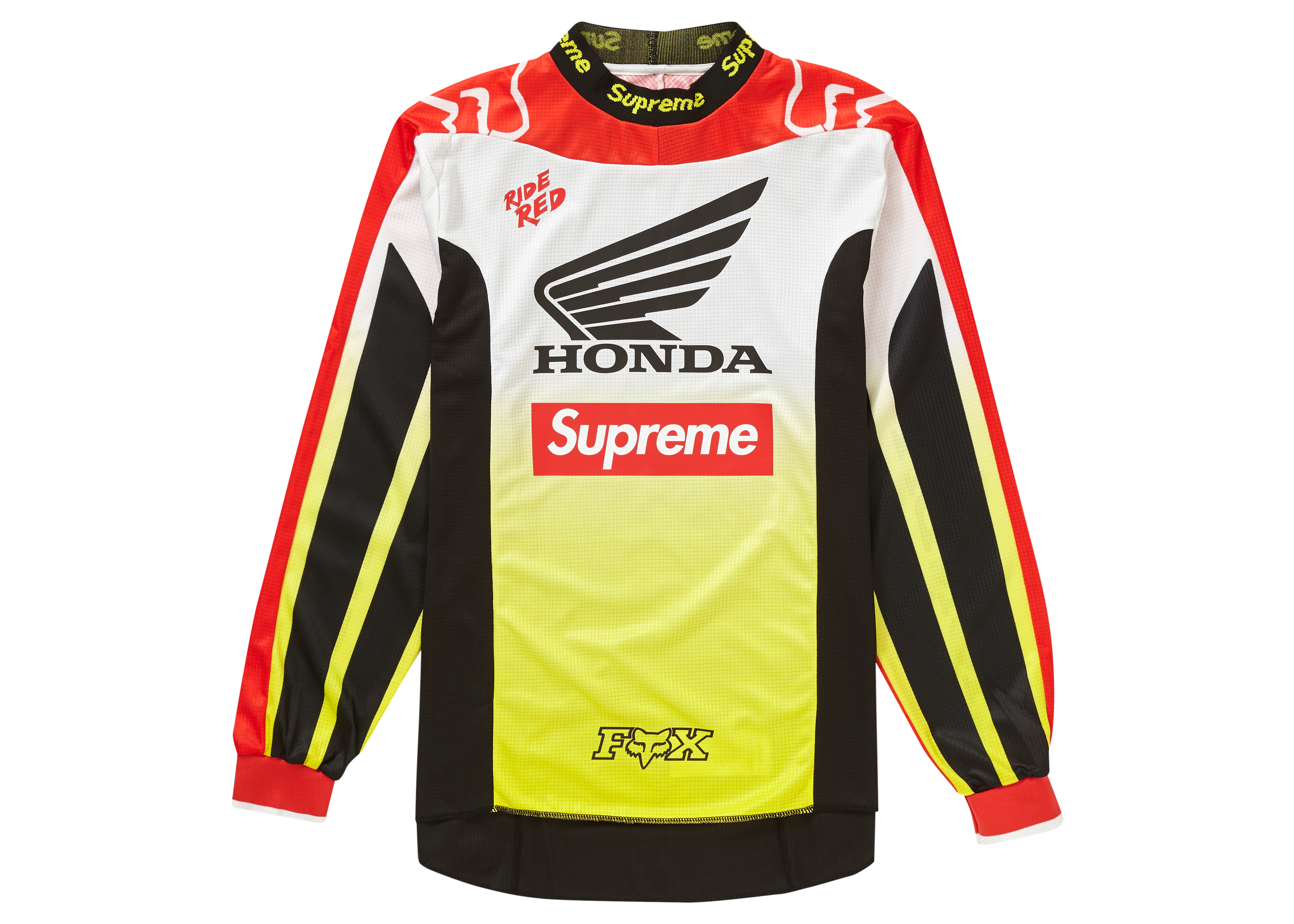 Supreme Honda Fox Racing Moto Jersey Top Red