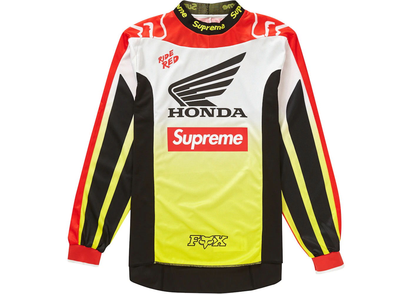 Supreme Honda Fox Racing Moto Jersey Top Red Men's FW19 US