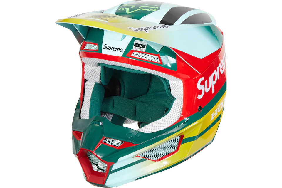 Supreme Honda Fox Racing V1 Helmet Moss