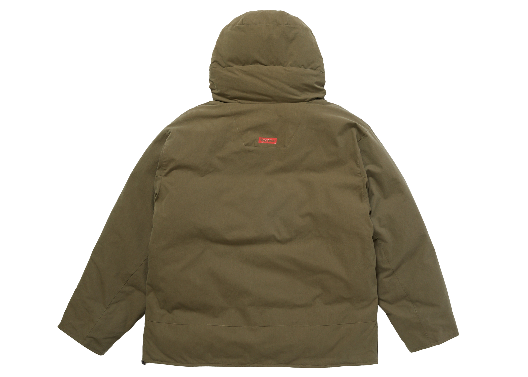 Supreme Hooded Down Pullover Olive Men's - SS22 - GB