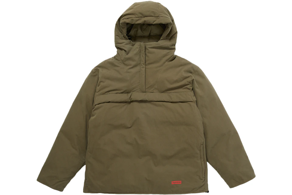 Supreme Hooded Down Pullover Olive