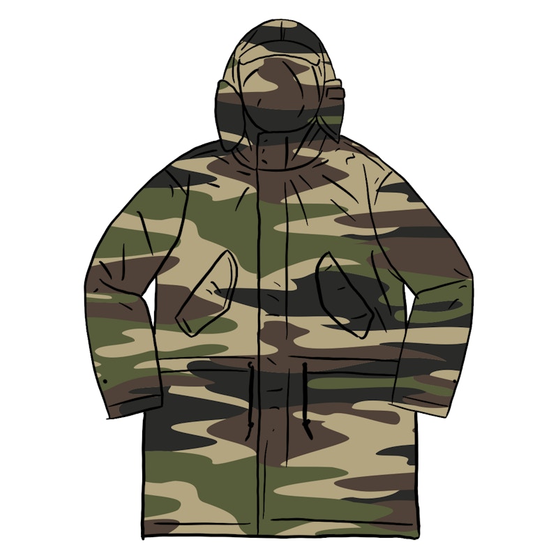 supreme hooded facemask parka