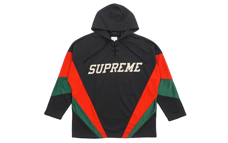 supreme 3Mreflective hooded hockey top黒M-