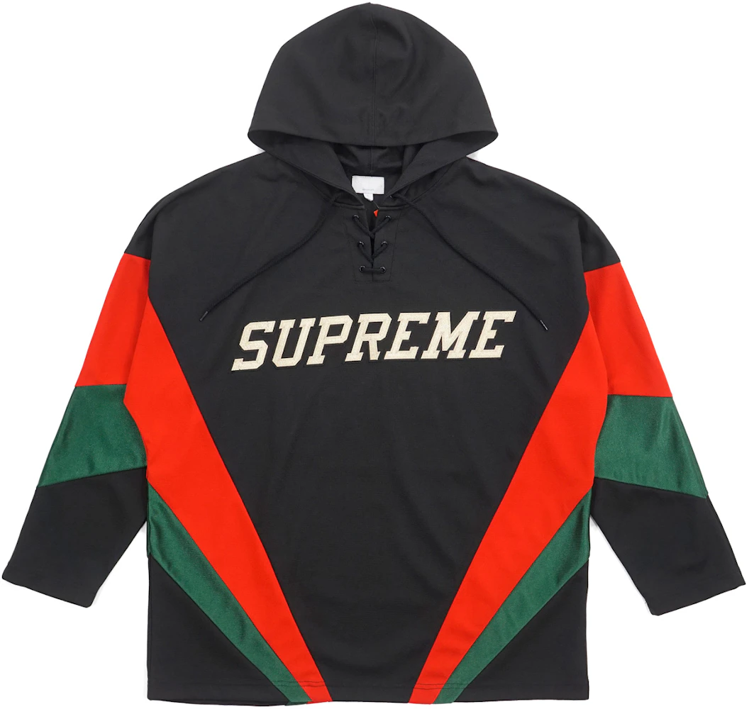 Supreme Basketball Jersey Hooded Sweatshirt Black