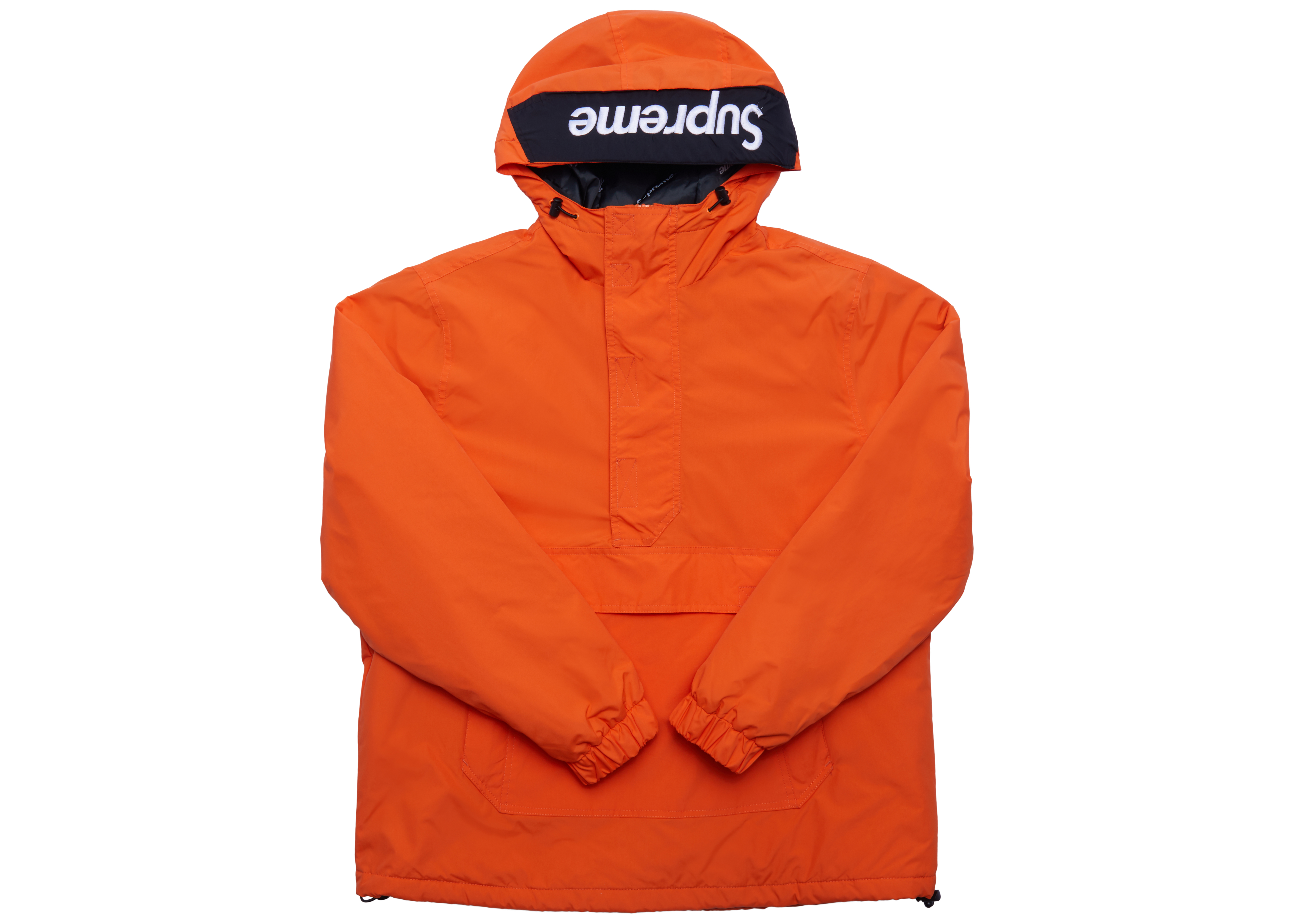 Supreme Hooded Logo Half Zip Pullover Orange メンズ - FW17 - JP