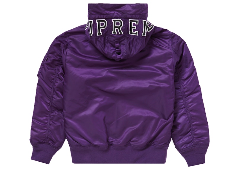 Supreme Hooded MA-1 Purple Men's - FW21 - US