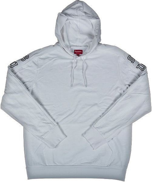 Supreme Hooded Sleeve Stripe Top White メンズ - FW16 - JP