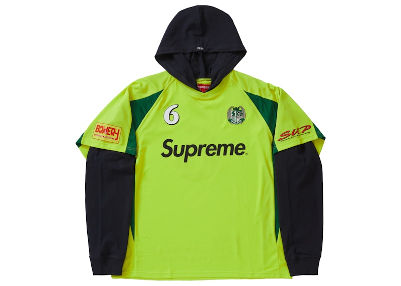 Supreme Hooded Soccer Jersey Bright Yellow メンズ - FW23 - JP