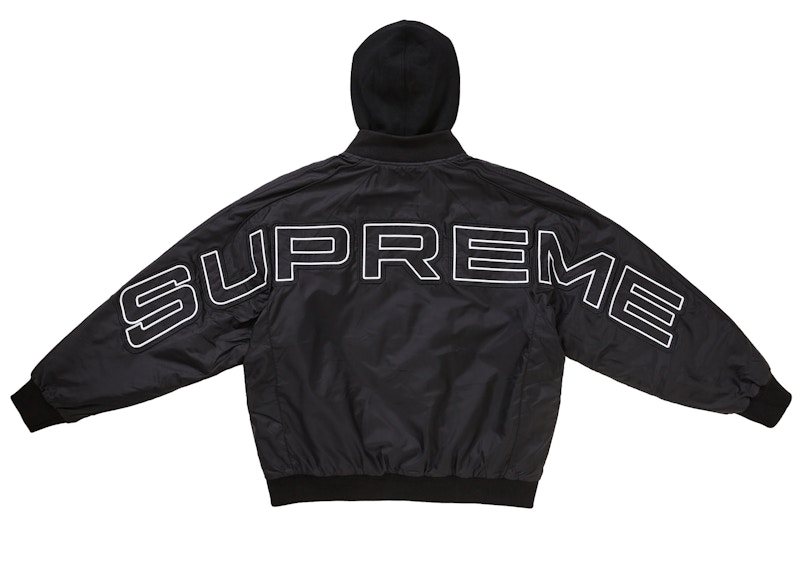 Supreme Hooded Stadium Jacket Black