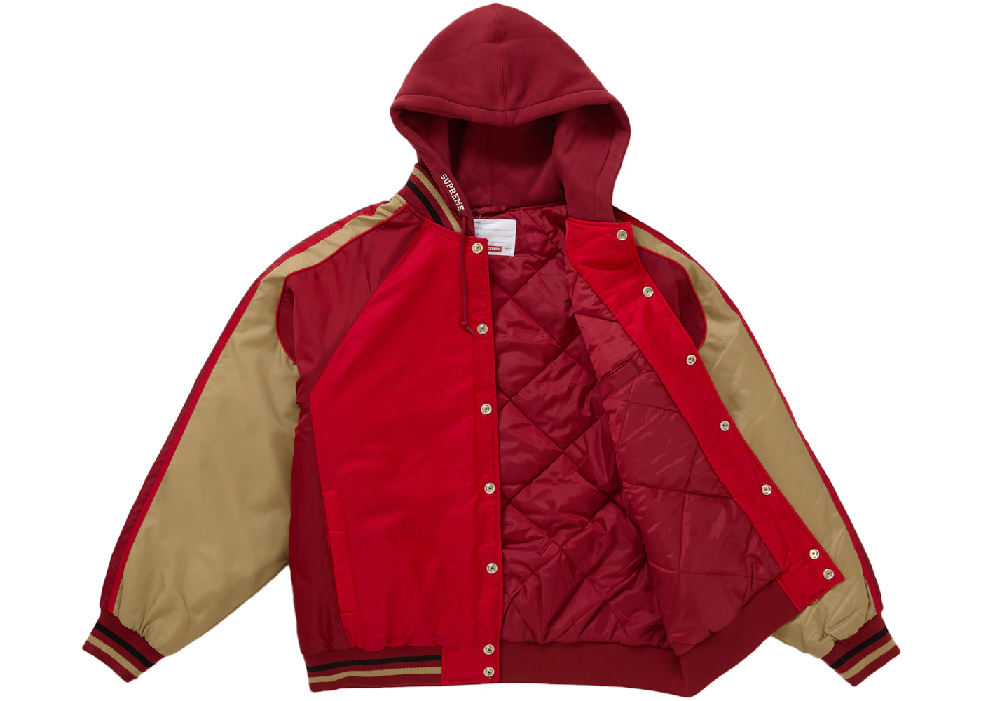 Supreme Hooded Stadium Jacket Red Men's - SS24 - US