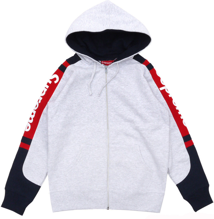 supreme hooded track zip up sweatshirt