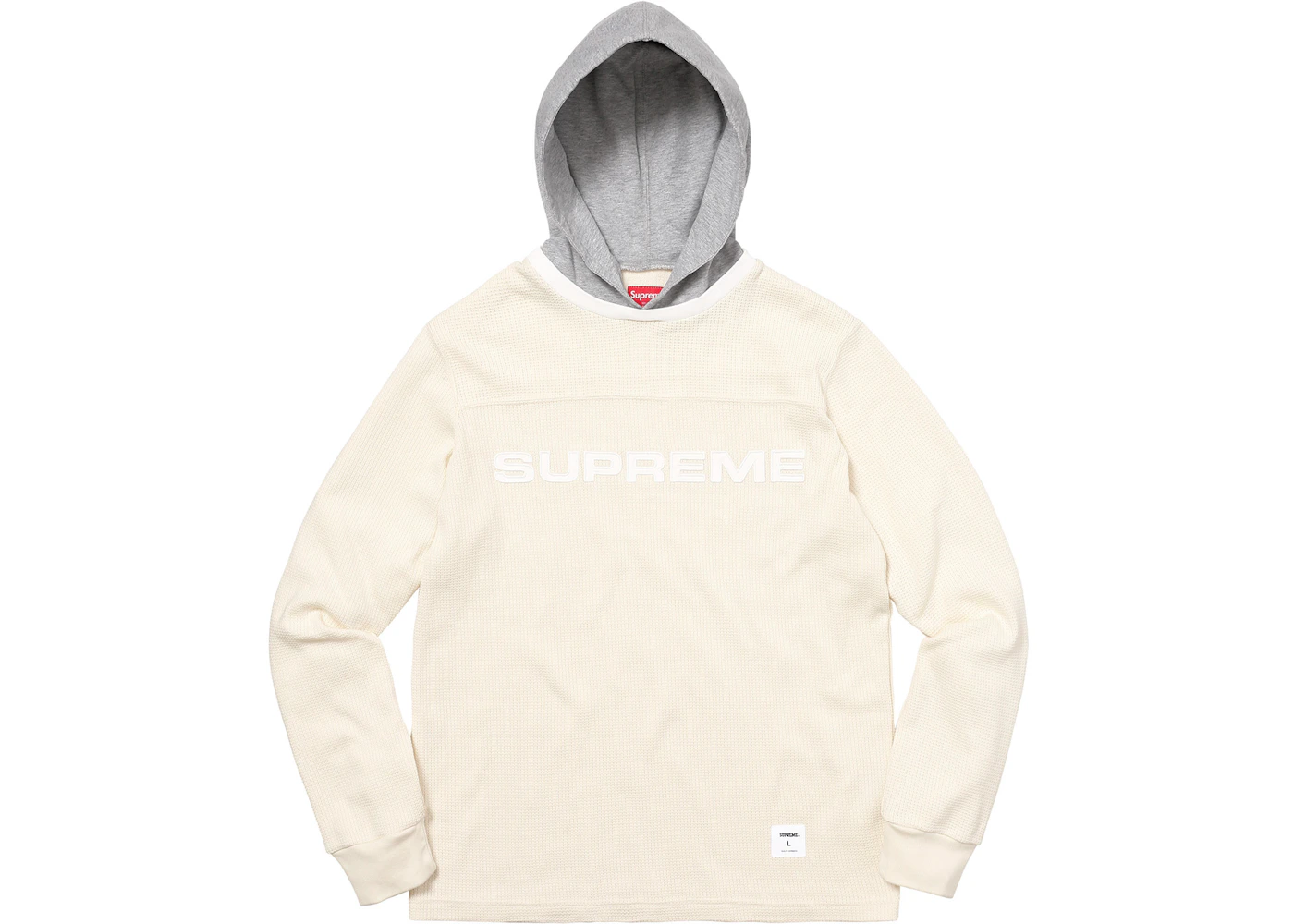 Supreme waffle thermal hoodie Clearance