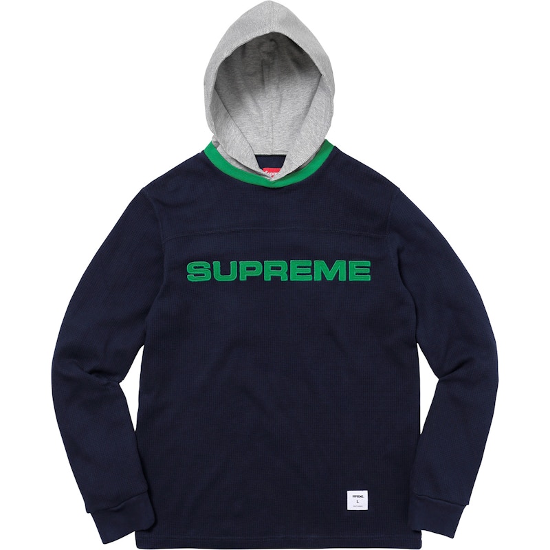 Supreme hooded shop waffle thermal