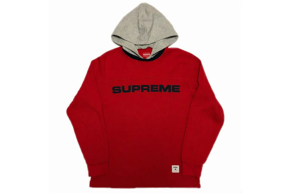 Supreme Hooded Waffle Ringer Red - FW17 - MX