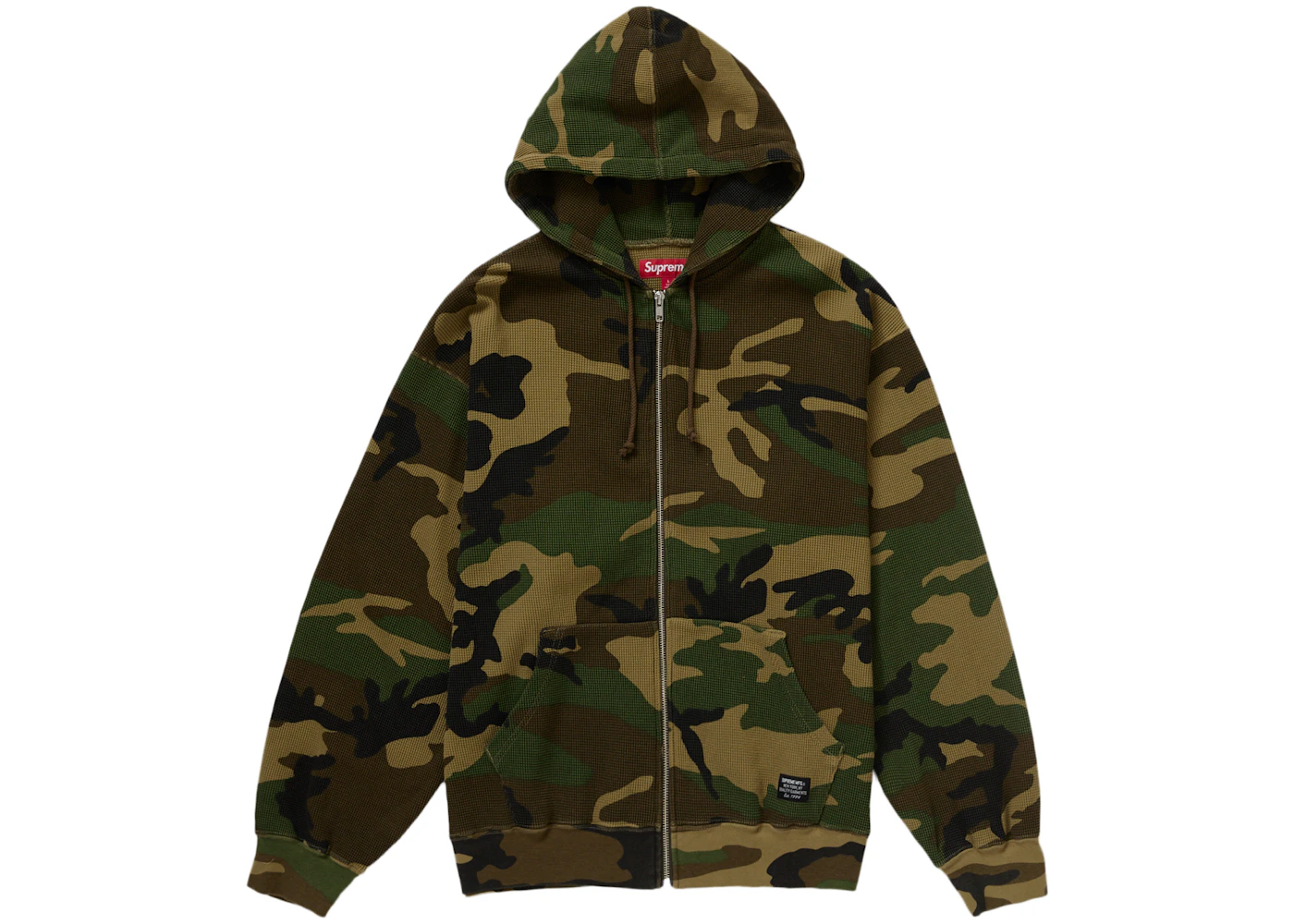 Supreme Hooded Zip Up Thermal Camo Men's - SS24 - US